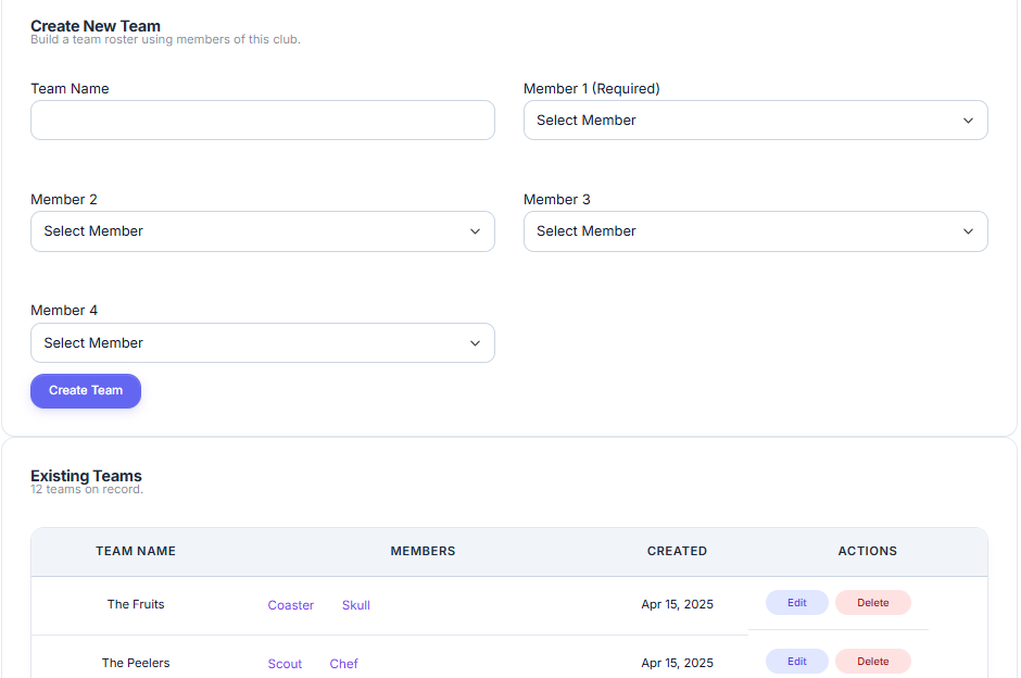 Team Management
